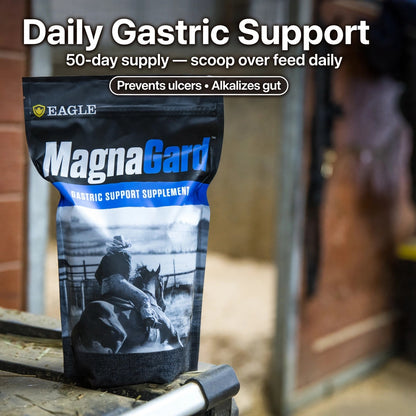 MagnaGard daily powder — 50-day supply, scoop over feed daily