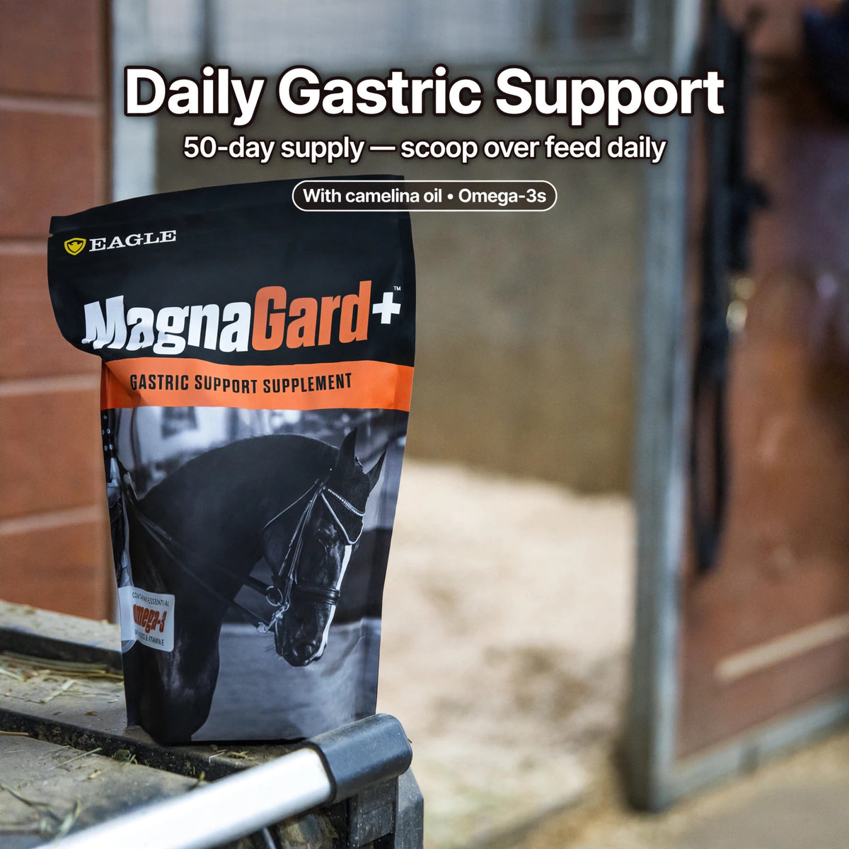MagnaGard Plus daily powder — 50-day supply, scoop over feed daily